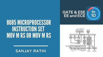 8085 Microprocessor Instruction Set MOV M Rs or MOV M Rs | GATE & ESE (EE, ECE) | Sanjay Rathi