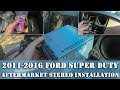 Installing Pioneer DMH-1500NEX Stereo on 2011-2016 F350