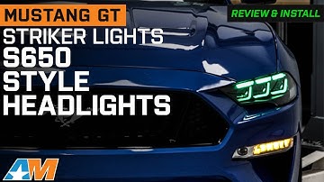 2018-2023 Mustang GT Striker Lights RGB Flow Series S650 Style Headlights Review & Install