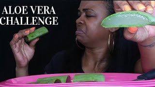 ALOE VERA CHALLENGE (Soft Sticky, Crunchy SOUNDS) | QDEE EATS TV screenshot 1