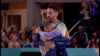 2022 WRG Artistic Rollerskating Pairs Rebecca Tarlazzi Luca Lucaroni LP🥇