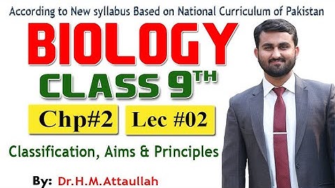 Classificatiedoelen en -principes | Nieuwe syllabus Biologie 9e klas | Hoofdstuk 02 | Les 02