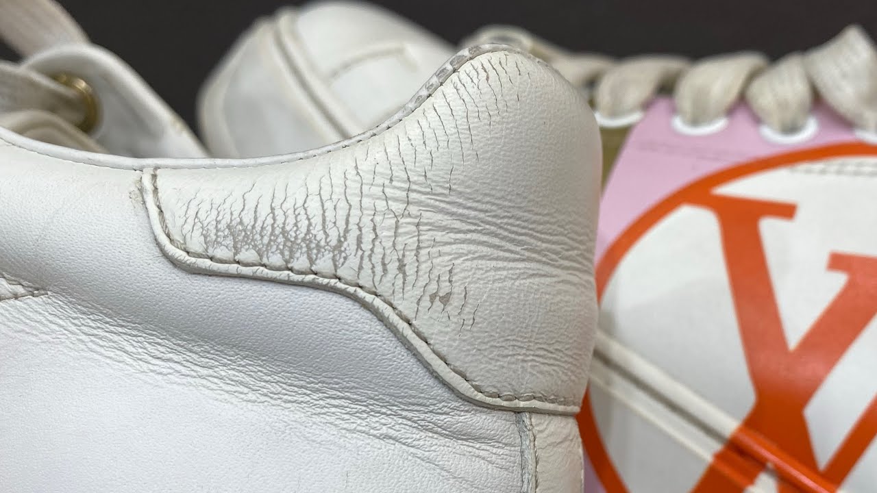 [ASMR] Чистка и реставрация белых кед "Louis Vuitton"