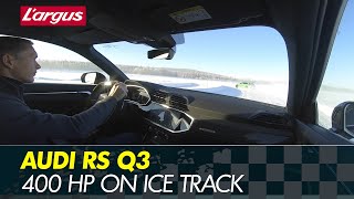 Audi RS Q3 (2020) : Test drive on ice (onborad)