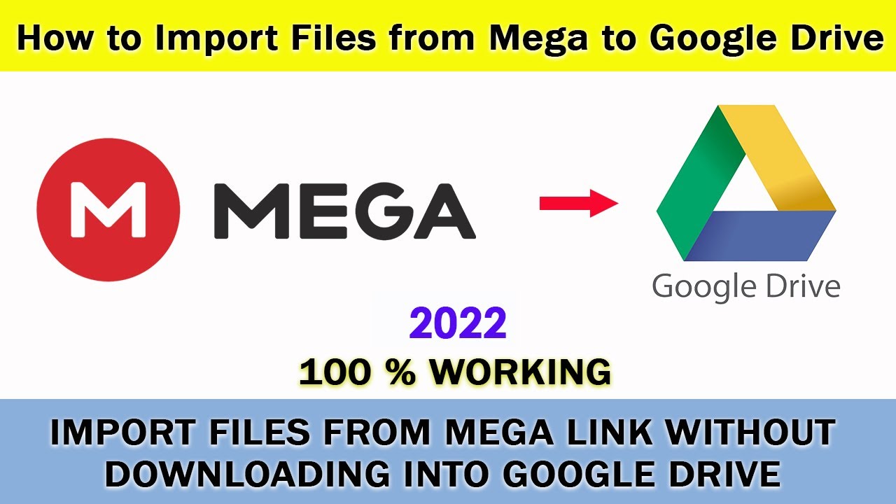 How To Import Mega Files To Google Drive How To Transfer Mega Files