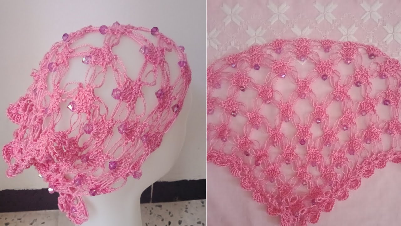 طريقة عمل بندانة كروشي اللي طلبتوها بكثرة bandana crochet