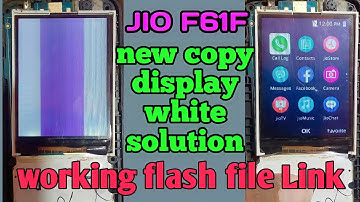Jio f61 lcd white display solution|Jio f61f white display problem solution