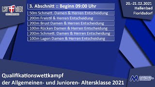 Qualifikationswettkampf der Allgemeinen- und Junioren-Altersklasse 2021 - 3. Abschnitt
