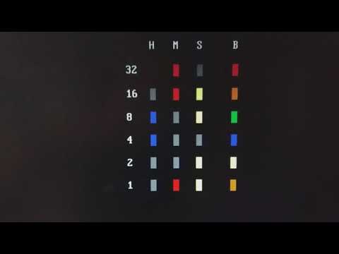 QBasic Binary Clock