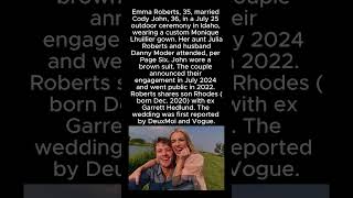 Emma Roberts Marries Cody John in Idaho Wedding with Aunt Julia Roberts in Attendance #EmmaRoberts