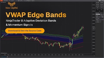 Hoe de VWAP Edge Bands Indicator te gebruiken | voor NinjaTrader 8 | Rize Capital