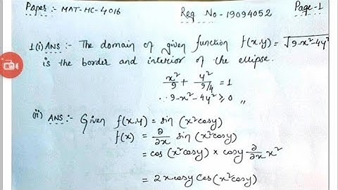Solution of The paper MAT-HC-4016||BSc 4th Semester 2021||GU Syllabus