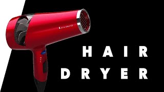 intense - hair dryer sound for sleep (black screen)