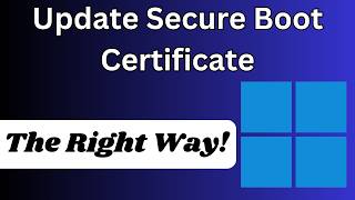 Celebrity How to Update Secure Boot Certificate (The Right Way!) Profile