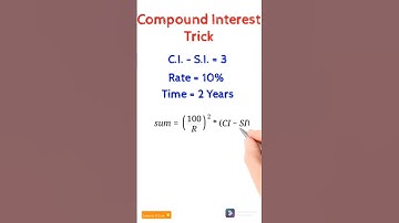 simple interest and compound interest easy maths tricks #shorts #youtubeshorts #mathsshortsvideo