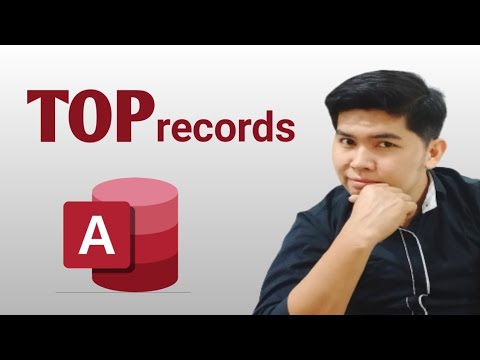 How to display TOP RECORDS in Ms Access Query | Edcelle John Gulfan