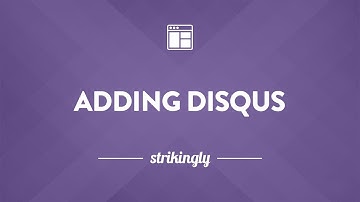 Adding Disqus to Your Strikingly Website