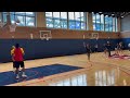 Indiana Fever players DeWanna Bonner, Bree Hall, Sydney Colson work on 3-point shooting at practice