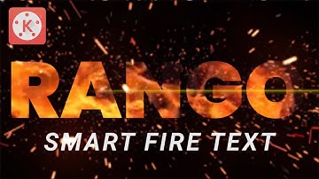BEST FIRE TEXT EFFECT | Kinemaster Tutorials [2020] - Rangika S