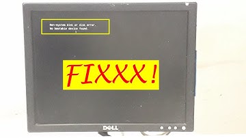 Non-System disk or disk error replace Fix in One Minute |By The knowledge hub|