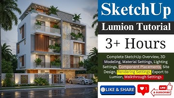 House Design in SketchUp to Lumion 🌟 | Realistic Rendering for Beginners