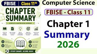 Class 11 Computer Systems | Chapter 1 Complete Summary and Revision