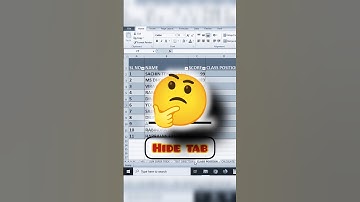 Hide your tab Option in excell #excel#exceltips#exceltricks#explore##new#ideas#ytshorts#youtube