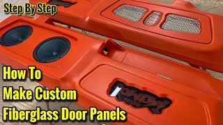 How To Make Custom Fiberglass Door Panels Speaker Pods  MONTE CARLO SS GBODY  6.5 DB Deaf Bonce
