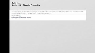 Statistics - Section 5-2 - Binomial Probability