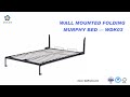 Diy hidden wall mounted bed mechanism folding murphy wall bed mechanism dj wdk03