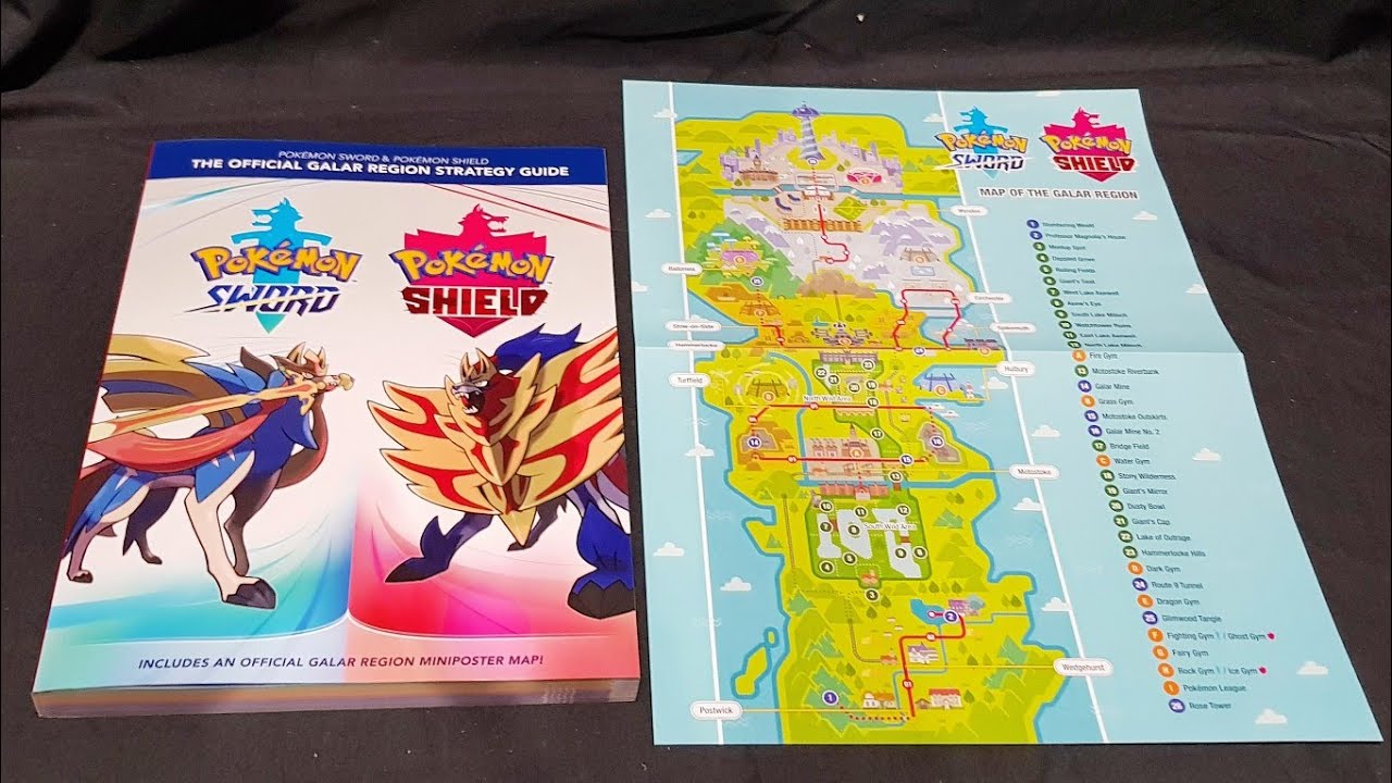 Unboxing The Official Galar Region Strategy Guide Pokemon Sword