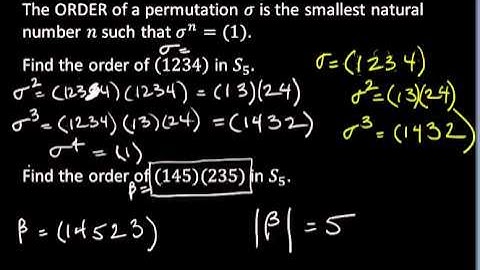 Permutation Groups  Sn