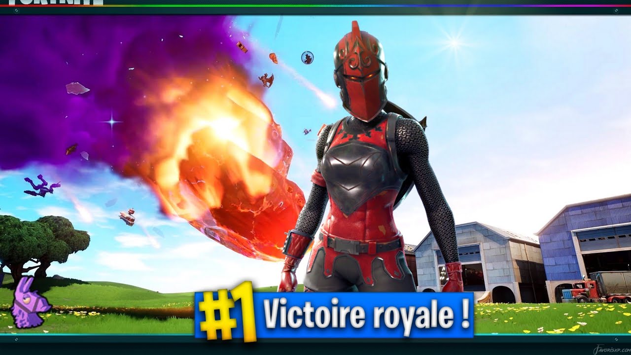 Fortnite Battle Royal TOP 1 avec la CHEVALERESSE ROUGE ! - YouTube