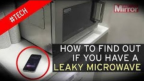 Testing Microwave Oven For Radiation Leakage