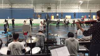 2016 WGI AIMACHI Ascension rehearsal run - percussion view
