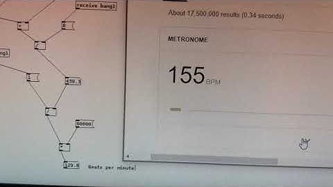 Puredata BPM extractor demo