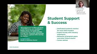 Digital Open House - Graduate Programs at Tulane SoPA
