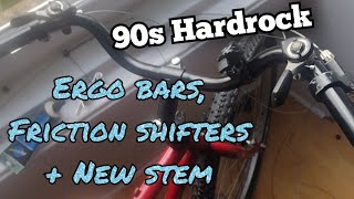 90s Hardrock: Ergo bars, friction shifters + new stem