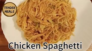 Easy Chicken Spaghetti Recipe | Spaghetti Recipe Tender Meals