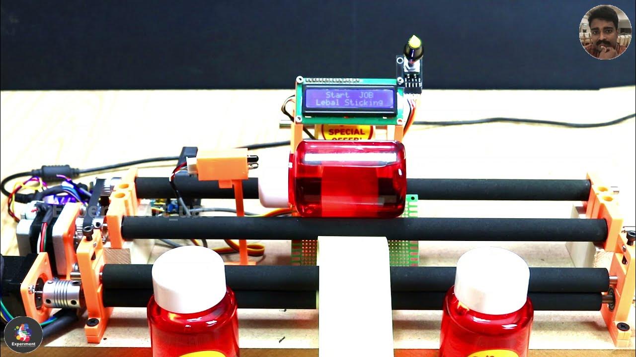 Labelling machine for Bottle | Arduino Project | Experiment Uae | - YouTube