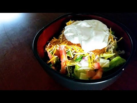 Easy Delicious Homemade Taco Salad Bowls With Homemade Rice