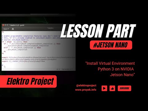 AI Jetson Nano Lesson 10 : Install Virtual Environment Python 3 di NVIDIA Jetson