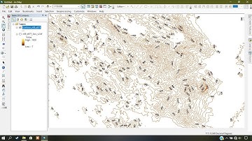 creating contour lines from digital elevation model and label contours in ArcGIS