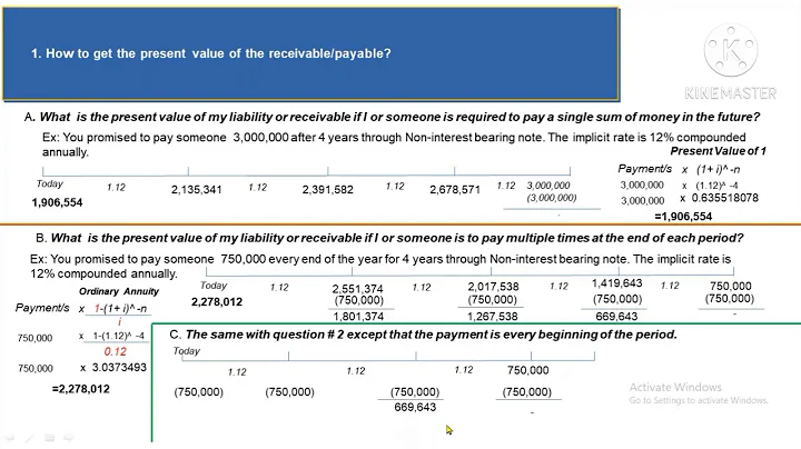 Time value of money-  Episode 3 Present value applied to non-interest & interest bearing notes