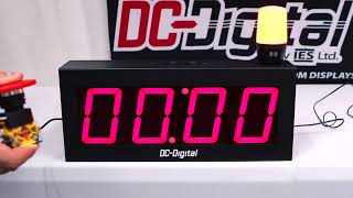 Countdown Timer for Factories that Utilizes Carts in Production /Assembly Lines - DC-40T-DN-BCD