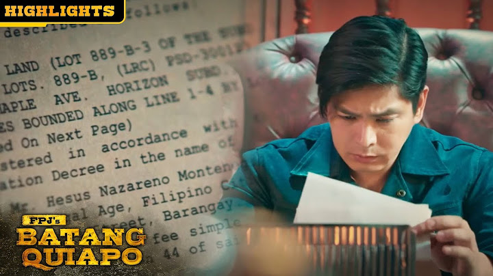 Tanggol notices his name on the title | FPJ's Batang Quiapo (with English Subs)