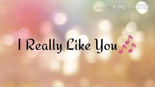 I Really Like You Cover By Celeina Ann (Lyrical Video)