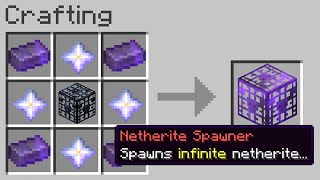 Minecraft UHC but you can craft a netherite spawner..