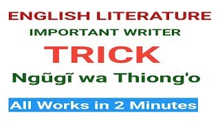 #Englishliterature Ngũgĩ wa Thiong'o [Shortcuts] all works #dsssb