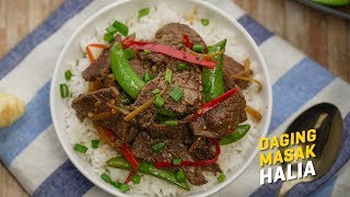 Memasak Resepi Daging Masak Halia Chinese Style 